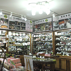 景徳鎮の茶器を展示し、器の違いを学ぶ環境