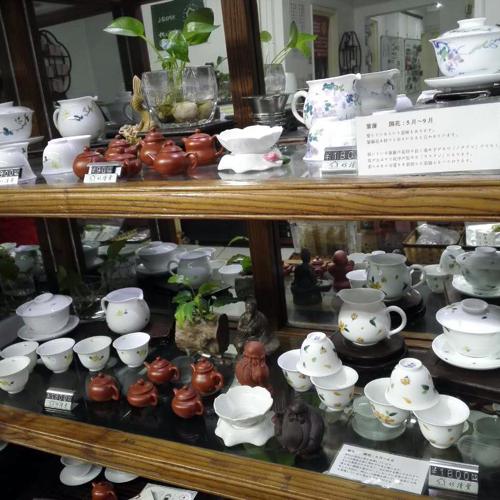 景徳鎮の茶器を実際に見て学べる展示